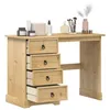 Image de vidaXL Coiffeuse Corona 104x47x75 cm bois de pin massif table de maquillage table cosmétique coiffeuse avec tiroirs 4005684