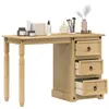 Image de Coiffeuse Corona 110x47x75 Cm Bois De Pin Massif Vidaxl