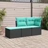 Image de vidaXL Salon de jardin avec coussins 12 pcs marron résine tressée 3250312