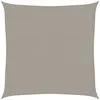 Image de Voile D'ombrage 160 G/m² Carré Gris Clair 3x3 M Pehd Vidaxl