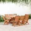 Image de Chaises De Jardin Pliantes Lot De 8 51x66x95 Cm Bois D'acacia Vidaxl