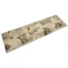 Image de vidaXL Tapis de Cuisine Lavable Imprimé Café Paillasson Antidérapant Tapis de Sol Tapis devant Évier Moderne Marron 4005578