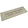 Image de Tapis De Cuisine Lavable Imprimé Home Capitales 60x180 Cm Vidaxl