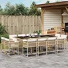 Image de vidaXL Salon de jardin 12 pcs avec coussins noir résine tressée 3219186