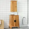 Image de Ensemble De Meubles De Salle De Bain 2 Pcs Bois De Pin Massif Vidaxl