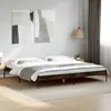 Image de Cadre De Lit Sans Matelas Chêne Fumé 200x200 Cm Vidaxl