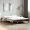 Image de Cadre De Lit Sans Matelas Chêne Fumé 135x190 Cm Vidaxl