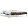 Image de Vidaxl cadre de lit sans matelas chêne fumé 135x190 cm