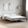 Image de vidaXL Cadre de lit sonoma gris 120x190 cm bois dingénierie et métal lit lit d’invités lit double meuble de chambre à 845049