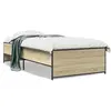 Image de Cadre De Lit Sans Matelas Chêne Sonoma 100x200 Cm Vidaxl