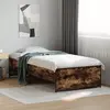 Image de Cadre De Lit Sans Matelas Chêne Fumé 100x200 Cm Vidaxl