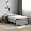 Image de Cadre De Lit Sans Matelas Sonoma Gris 100x200 Cm Vidaxl