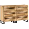 Image de Buffets 2 Pcs 60x34x75 Cm Bois De Manguier Massif Brut Vidaxl