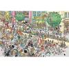 Image de Puzzle 1500 pièces Jumbo Jan van Haasteren   À vos talons prêt partez ! (90 x 60 cm poster inclus)