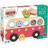 Image de Jouet éducatif - GOULA - Bus de comptage 1 à 5 - Bois - 5 personnages - Système autocorrecteur