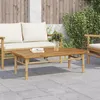 Image de vidaXL Table basse 110x55x35 cm bambou table dappoint bout de canapé table daccent table de salon table centrale 366470