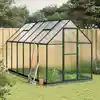 Image de Serre Avec Cadre De Base Vert 334x169x202 Cm Aluminium Vidaxl