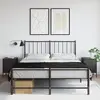 Image de Tables De Chevet 2 Pcs Noir 36x39x50,5 Cm Acier Vidaxl