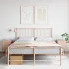 Image de Tables De Chevet 2 Pcs Rose 36x39x50,5 Cm Acier Vidaxl