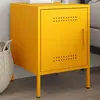 Image de Table De Chevet Jaune Moutarde 36x39x50,5 Cm Acier Vidaxl