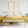 Image de Tables De Chevet 2 Pcs Jaune Moutarde 36x39x50,5 Cm Acier Vidaxl