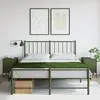 Image de Tables De Chevet 2 Pcs Vert Olive 36x39x50,5 Cm Acier Vidaxl