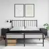 Image de Tables De Chevet 2 Pcs Noir 36x39x50,5 Cm Acier Vidaxl