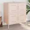 Image de Buffet Rose 68x39x79 Cm Acier Vidaxl