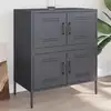 Image de Buffet Anthracite 68x39x79 Cm Acier Vidaxl