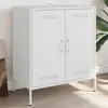 Image de vidaXL Buffet blanc 68x39x79 cm acier 842981