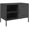 Image de Meuble Tv Noir 68x39x50,5 Cm Acier Vidaxl