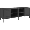 Image de Meubles Tv 2 Pcs Noir 68x39x50,5 Cm Acier Vidaxl