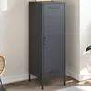 Image de vidaXL Buffet haut anthracite 36x39x113 cm acier buffet placard armoire latérale armoire armoire de rangement armoire 843008