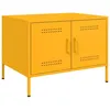Image de vidaXL Table Basse Table dAppoint avec Pieds Bout de Canapé avec Porte Meuble de Rangement Salle de Séjour Jaune 843033