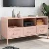 Image de Meuble Tv Rose 100,5x39x50,5 Cm Acier Vidaxl