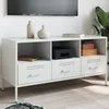 Image de vidaXL Meuble TV Armoire de Télévision avec Pieds Support Télé avec Rangement Salon Salle de Séjour Blanc 1005x39x505 843041