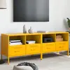 Image de Meubles Tv 2 Pcs Jaune Moutarde 68x39x50,5 Cm Acier Vidaxl