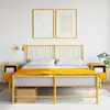 Image de Tables De Chevet 2 Pcs Jaune Moutarde 36x39x50,5 Cm Acier Vidaxl