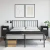 Image de Tables De Chevet 2 Pcs Noir 36x39x68 Cm Acier Vidaxl