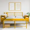Image de Tables De Chevet 2 Pcs Jaune Moutarde 36x39x68 Cm Acier Vidaxl