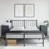 Image de Table De Chevet 2 Pcs Anthracite 36x39x68 Cm Acier Vidaxl