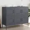 Image de Buffet Anthracite 100,5x39x79 Cm Acier Vidaxl