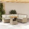 Image de vidaXL Salon de jardin avec coussins 2 pcs beige résine tressée 3262082