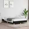 Image de Cadre De Lit Sans Matelas Noir 120x190 Cm Tissu Vidaxl