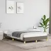 Image de Cadre De Lit Sans Matelas Taupe 120x190 Cm Tissu Vidaxl