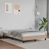 Image de Cadre De Lit Sans Matelas Cappuccino 120x190 Cm Similicuir Vidaxl