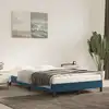Image de Cadre De Lit Sans Matelas Bleu Foncé 120x190 Cm Velours Vidaxl