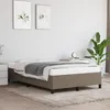 Image de Cadre De Lit Sans Matelas Taupe 120x190 Cm Tissu Vidaxl