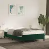 Image de Cadre De Lit Sans Matelas Vert Foncé 120x190 Cm Velours Vidaxl