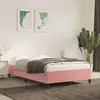 Image de Cadre De Lit Sans Matelas Rose 120x190 Cm Velours Vidaxl